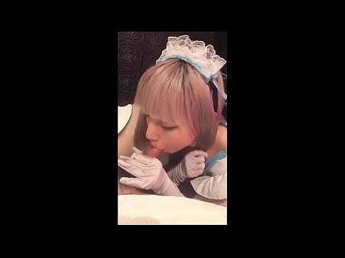 ❤️ Японскі ідал [маюка], французскі касцюм пакаёўкі, частка 1, мінет і дрочка з ласьёнам Сэкс у нас ️❤